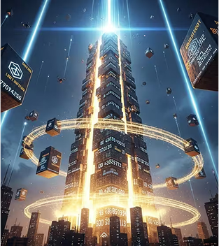 blockchain tower